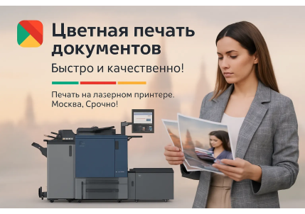 цветная печать документов в Москве  в Москве