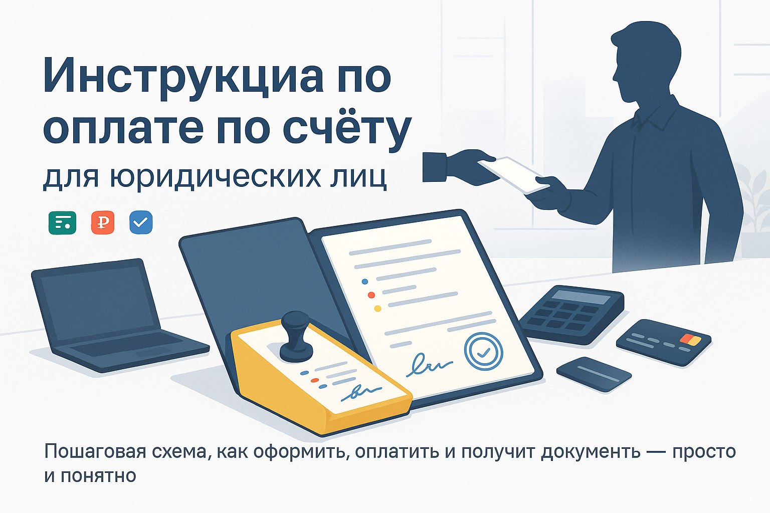 Оплата по счёту для юридических лиц услуг полиграфии