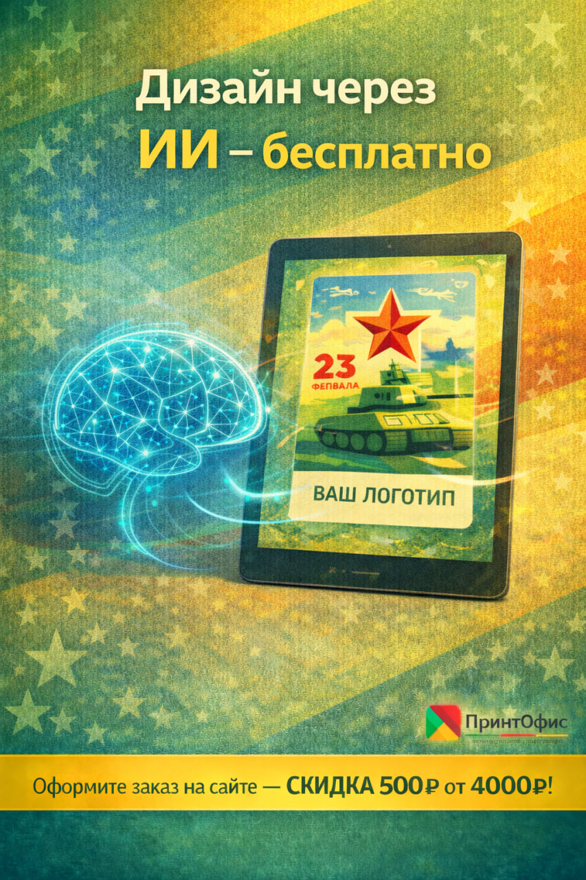 Дизайн макета через ИИ — 0 ₽