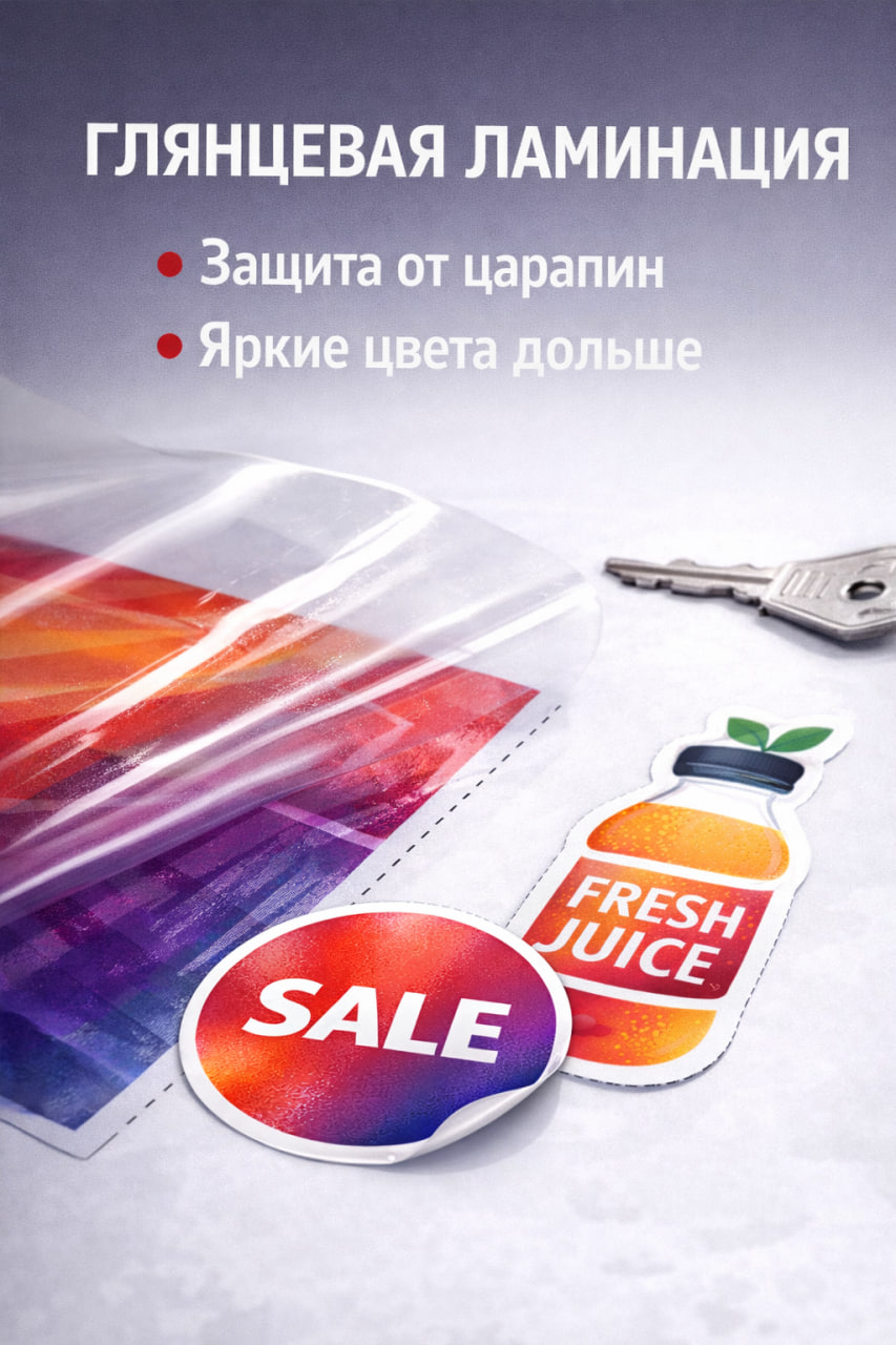Глянцевая ламинация